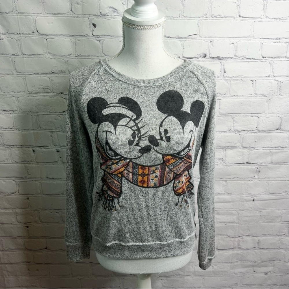 DISNEY PARKS Holiday Sweater Mickey & Minnie Small